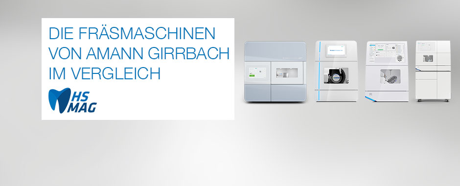 Die Fräsmaschinen von Amann Girrbach im Vergleich